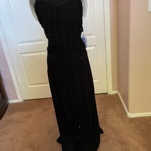 Black sleeveless maxi dress NWT
